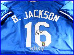 Bo Jackson / Autographed Kansas City Royals Custom Baseball Jersey / Bo Holo