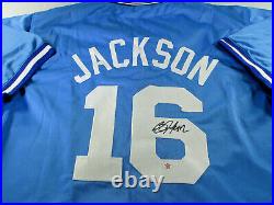 Bo Jackson / Autographed Kansas City Royals Custom Baseball Jersey / Coa