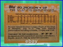 Bo Jackson Autographed MLB Signed Baseball COA with Rookie Baseball Card
