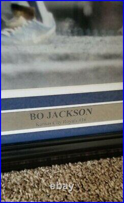 Bo Jackson Autographed Signed Framed 16x20 Photo Kansas City Royals PSA Y30663