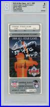 Bo Jackson Signed Kansas City Royals 1989 All Star Game Ticket Beckett 37295