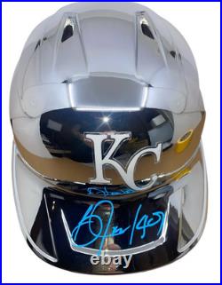 Bo Jackson Signed Kansas City Royals Chrome Batting Helmet Beckett Coa Raiders