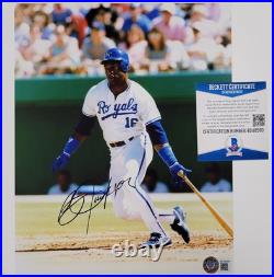 Bo Jackson signed Kansas City Royals 8x10 Photo autograph Beckett BAS