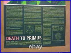 Bob C Cock KC 2012 Death to Primus Print Poster Kansas City Signed Numbered M/NM
