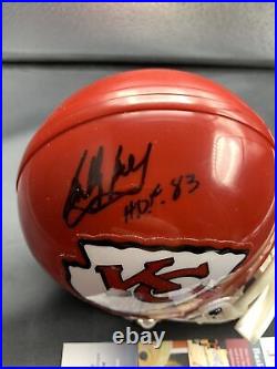 Bobby Bell Kansas City Chiefs Hof 83 Jsa/coa Signed Mini Helmet