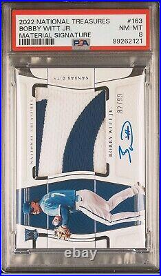 Bobby Witt Jr 2022 National Treasures Auto Patch RC #d /99 Kansas City Royals