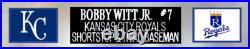 Bobby Witt Jr Autographed & Framed White Kansas City Jersey Auto Beckett COA