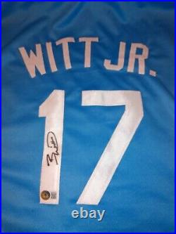 Bobby Witt Jr. Autographed Signed Custom Rookie Jersey Bsa Kansas City Royals