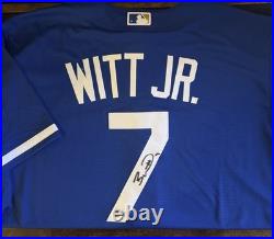 Bobby Witt Jr. Kansas City Royals Autographed Jersey Authenticated Bobby Witt Jr. Kansas City Royals Autographed Jersey Authenticated