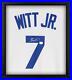 Bobby Witt Jr. Kansas City Royals FRMD Signed Nike Replica Jersey Shadowbox