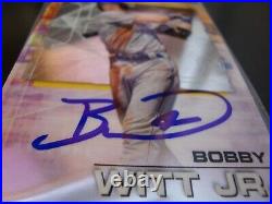 Bobby Witt Jr Kansas City Royals IP Autograph Auto 2021 Bowman's Best card