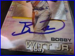 Bobby Witt Jr Kansas City Royals IP Autograph Auto 2021 Bowman's Best card
