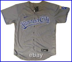 Bobby Witt Jr SIGNED #17 Kansas City Royals size XL gray jersey with JSA Hologram