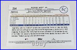 Bobby Witt Jr. SIGNED 2024 Topps Series One Card #254 Auto Kansas City Royals