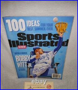 Bobby Witt Jr SIGNED AUTOGRAPH Sports Illustrated 2020 COA Kansas City Royals