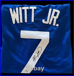 Bobby Witt Jr. Signed Autographed Custom Kansas City Royals Jersey. ACA COA