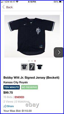 Bobby Witt Jr. Signed/Autographed Kansas City Royals Nike MLB Jersey Beckett COA