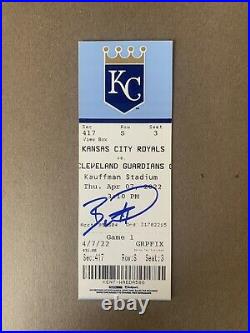 Bobby Witt Jr. Signed Debut Ticket MINT Kansas City Royals #1 Prospect