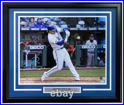 Bobby Witt Jr Signed Framed 16x20 Kansas City Royals Photo BAS ITP