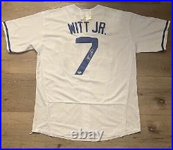 Bobby Witt Jr. Signed Kansas City Royals Jersey PSA/DNA Size XL