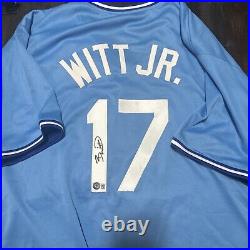 Bobby Witt Jr Signed Kansas City Royals Jersey Rookie Year Certified Autographed