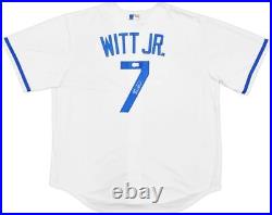 Bobby Witt Jr Signed Kansas City Royals White Nike Replica Jersey BAS ITP