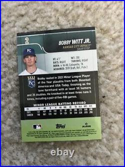 Bobby Witt Jr Signed Stadium Club Rookie Card Kansas City Royals Autograph