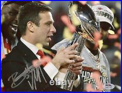 Brett Veach Signed Autographed Kansas City Chiefs 8x10 Photo Psa/Dna Coa Champs