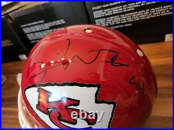 Brian Waters Signed Kansas City Chiefs Full Size AUTHENTIC Helmet PSA/DNA