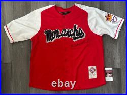 Buck O'Neil Signed Jersey Kansas City Monarchs Size XXXL JSA AU08536
