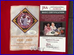 Buck O'Neil Signed Jersey Kansas City Monarchs Size XXXL JSA AU08536