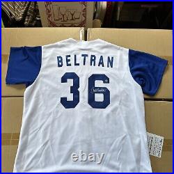 Carlos Beltran Signed Kansas City Royal MAJESTIC JERSEY MLB AUTHENTIC