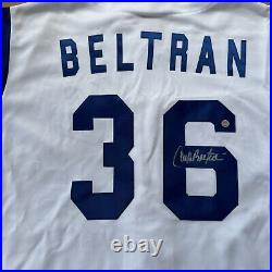 Carlos Beltran Signed Kansas City Royal MAJESTIC JERSEY MLB AUTHENTIC