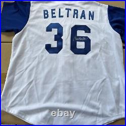 Carlos Beltran Signed Kansas City Royal MAJESTIC JERSEY MLB AUTHENTIC