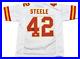 Carson Steele Signed Autographed Kansas City Chiefs #42 White Jersey Beckett