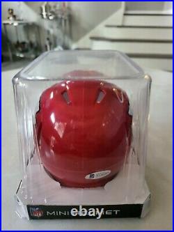 Chris Jones Autographed/Signed Mini Helmet Beckett COA Kansas City Chiefs A