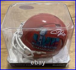 Chris Jones Signed Autographed Kansas City Chiefs Mini Helmet Super Bowl Edition