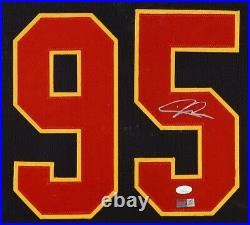 Chris Jones Signed Kansas City Chiefs 35x 43 Framed Jersey (JSA) All Pro D. T