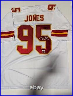 Chris Jones Signed Kansas City Chiefs Custom Jersey JSA COA