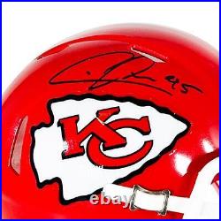 Chris Jones Signed Kansas City Chiefs Mini Speed Football Helmet (JSA)