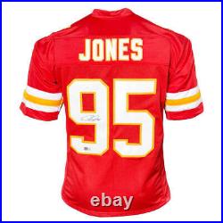 Chris Jones Signed Kansas City Red Football Jersey (JSA)