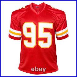Chris Jones Signed Kansas City Red Football Jersey (JSA)