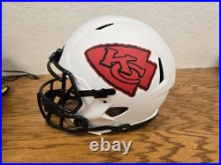 Christian Okoye Kansas City Chiefs Signed AUTHENTIC Alternate White Helmet