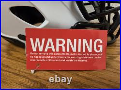 Christian Okoye Kansas City Chiefs Signed AUTHENTIC Alternate White Helmet