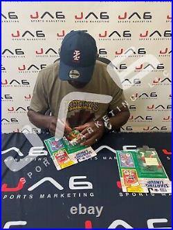 Christian Okoye signed inscribed Starting Lineup Figure Kansas City Chief PSA