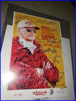 Clark Hunt Signed Auto Autographed 2021 Week 1 NFL Kansas City Chiefs Poster