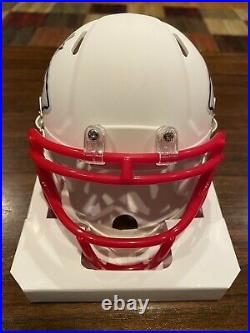 Clyde Edward-Helaire Signed Kansas City Chiefs Flat White Mini Helmet Beckett