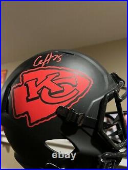 Clyde Edwards-Helaire Auto Signed Kansas City Chiefs Full Sized Helmet