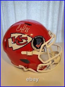 Clyde Edwards-Helaire Full Size Replica Kansas City Chiefs Helmet Autographed