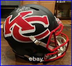 Clyde Edwards Helaire Signed Kansas City Chiefs AMP Full Size Helmet Beckett 2